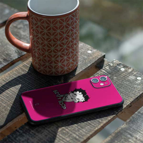 Betty Boop Pink Background iPhone 11 Skin